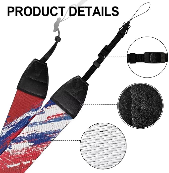 Coldinair Black Adjustable Camera Strap Universal Neck & Shoulder Soft Padded Strap for All DSLR Cameras,Binoculars - Image 7