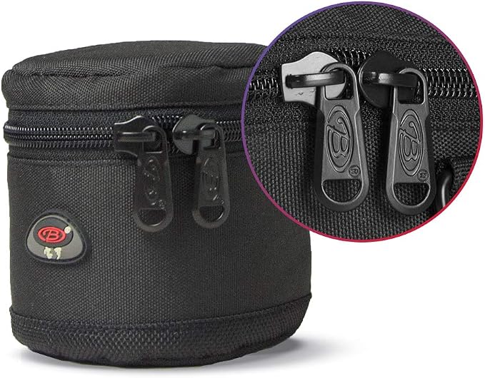 DSLR Lens Case Pouch for Small Camera Lens, Fits Up to 2.76" x 2.95" | Padded Lens Pouch – Water-Resistant, Zip Closure, Shoulder Strap, Fits Small DSLR Lenses, Ideal for Travel & Storage - Image 4