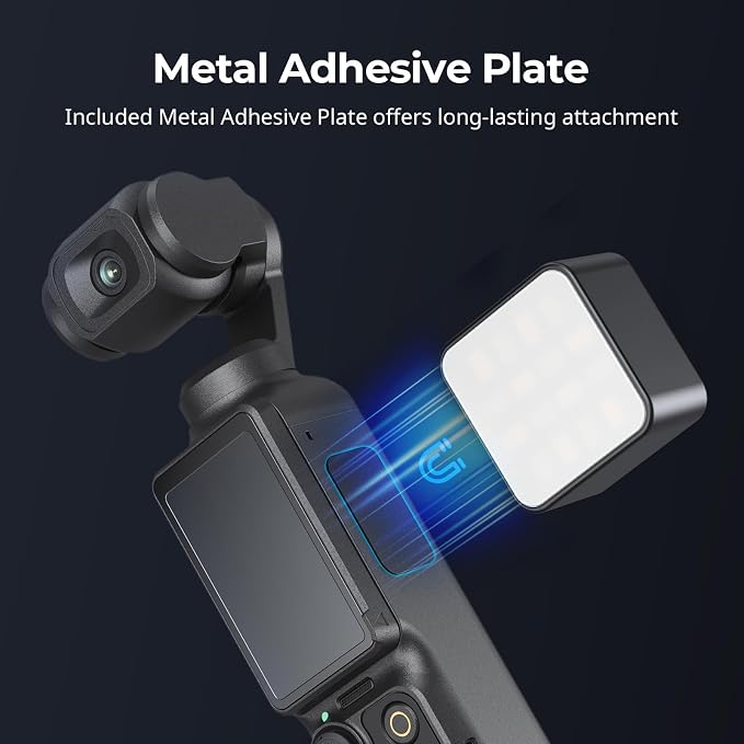 SmallRig Magnetic Mini LED Video Light for Action Cameras, 3000K-6000K, 500mAh Battery, for DJI OSMO Action 6/5 Pro/4/Pocket 4/3/Nano, for GoPro Light, for Insta360 Ace Pro2, for Xtra Muse- 5446 | 500mAh, Cold Shoe Light for DJI OSMO Action 6/5 Pro/4/P... - Image 6