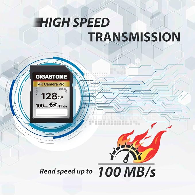 【5-Years Data Recovery】 GIGASTONE 128GB SD Card 10-Pack, 4K Camera Pro, UHS-I A1 V30 SDXC Memory Card 4K UHD Video Speed up to 150MB/s, Compatible with Digital Camera, with 10 Mini Cases - Image 3