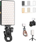 120 LED Video Light, Portable USB Photo Light Dimmable 2500-9000K CRI 95+ 5000mAh Battery with Tripod with Colored Filters and Clip, Photo Lamp for Phone/iPad/Camera by SEAEYES