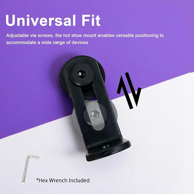 Cold Shoe Camera Mount Adapter for DJI Mic 3 Mini 2 1 Rode Go II Micro Hollyland Lark Synco Insta360 X5 Air Mic Wireless Lavalier Magnetic Microphone Transmitter Receiver Clip Clamp Accessories - Image 3