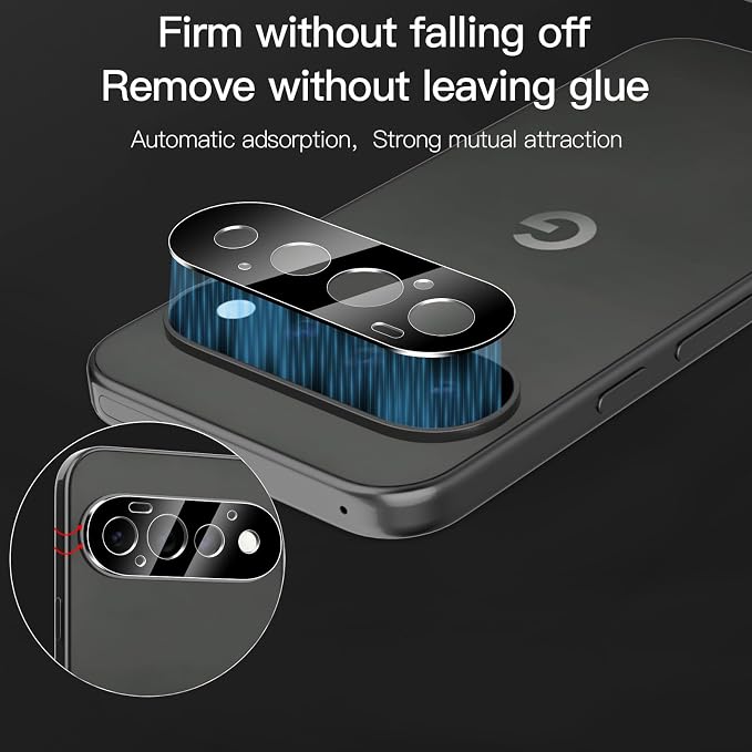 Anoowkoa 3 Pack Compatible for Google Pixel 11 Pro Screen Protector + 3 Pack Google Pixel 11 Pro Camera Lens Tempered Glass Protector 9H Hardness.Bubble-free.Support Fingerprint Unlock - Image 5