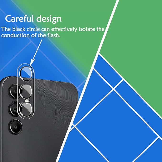 BIGFACE Galaxy A16 Tempered Glass Screen Protector + Camera Lens Protector [2 + 2 Pack][Case Friendly][Anti-Scratch][Ultrasonic Fingerprint Unlock] HD Protective Film for Samsung Galaxy A16 - Image 4