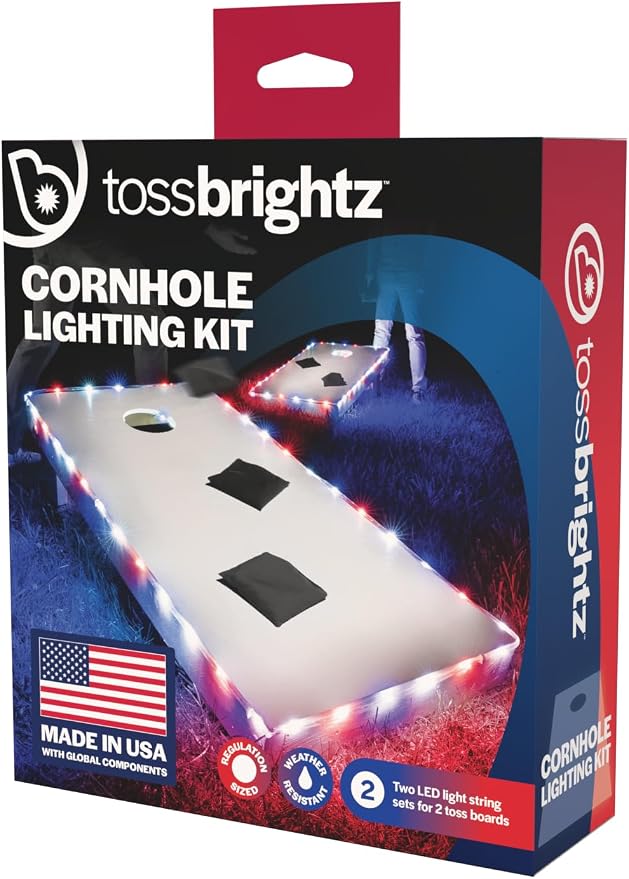 TossBrightz LED Cornhole Lights (Set of Two) - Weather Resistant Kit - Image 4