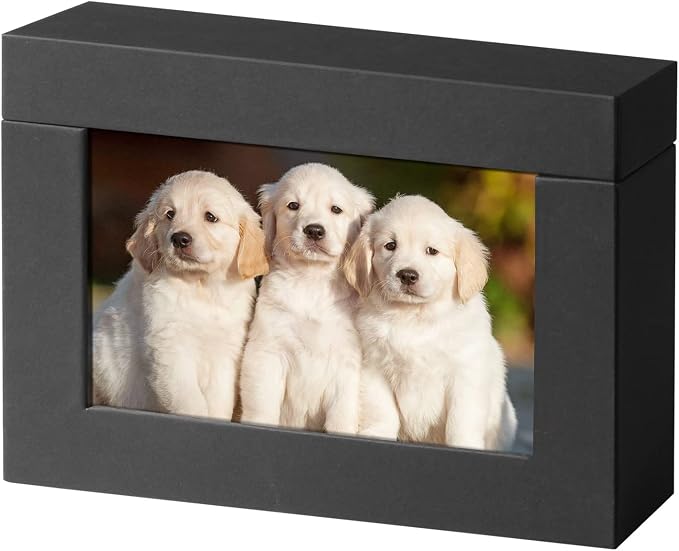Photo Storage Box 5x7, Picture Frame Boxes For Baby Photos, Photo Display Box For Couple Photos, Photo Gift Box(black) by Aiuonenian