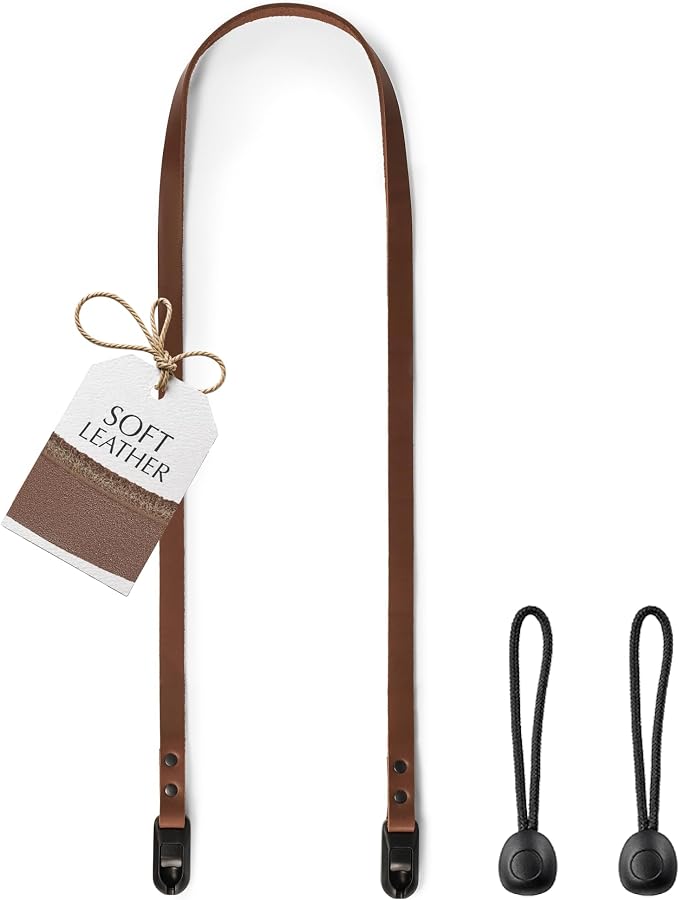 Slim Leather Camera Strap with Quick Release, Neck, Shoulder Strap by CCoiro