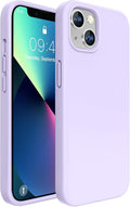 miracase Designed for iPhone 13 Case, [Soft Anti-Scratch Microfiber Lining], Shockproof Liquid Silicone Rubber Phone Case Cover for 13 6.1 inch, Light Purple | Soft Anti-Scratch Microfiber Lining, Premium Silicone Cover Shockproof Drop Protection Phone... by Miracase