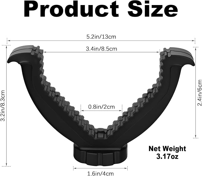 V Yoke Holder Shooting Rest, Tripod Shooting Portable V Yoke, Shooting Tripod Rifle Rest V Yoke Head for Outdoors Activities, Black - Image 3