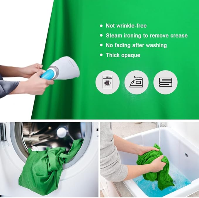 10X12ft Green Screen Backdrop for Photography, LCUIRC Chromakey Polyester Collapsible Greenscreen Background for Streaming, Photography, Zoom Meeting, Video Editing, Podcasting - Image 5