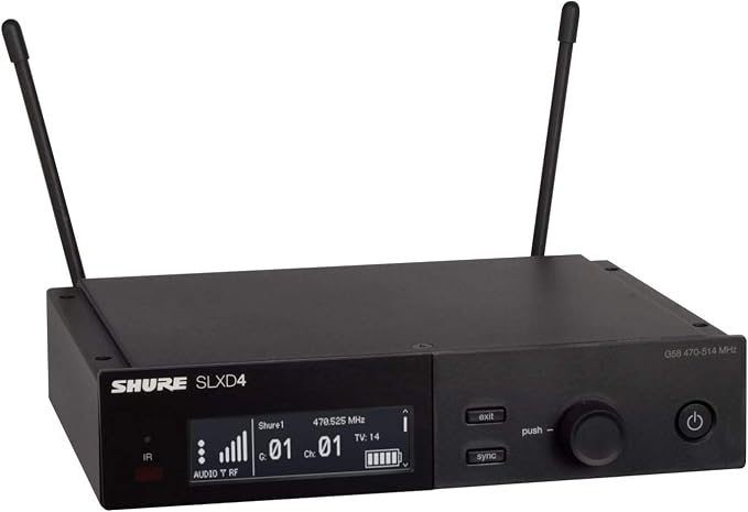 Shure SLXD124/85 Combo Wireless Handheld and Lavalier Microphone System - G58 Band - Image 4
