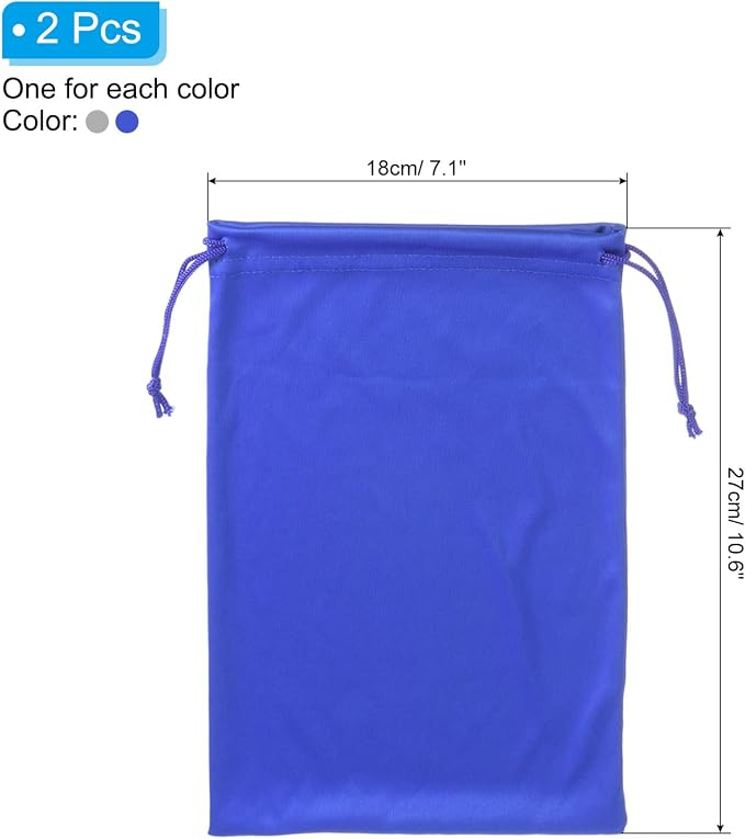 PATIKIL Ski Goggle Bag Microfiber Snow Goggles Case Soft Storage Sleeve Drawstring Pouch - Image 2