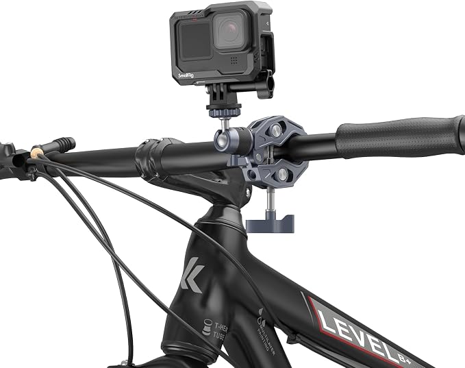 SMALLRIG Camera Mount Clamp, Gopro Motorcycle and Bike Handlebar Mount Kit, Super Clamp for DSLR, Action Camera, Gopro, Insta360, LED Light, Monitor, Max Load 3.5KG - Image 8
