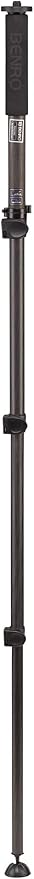 Benro Adventure 8X Carbon Fiber Series 3 Monopod, 4 Section, Flip Lock, 62.4 Maximum Height, 35.3 lb. Capacity- Black (MAD38C) - Image 2