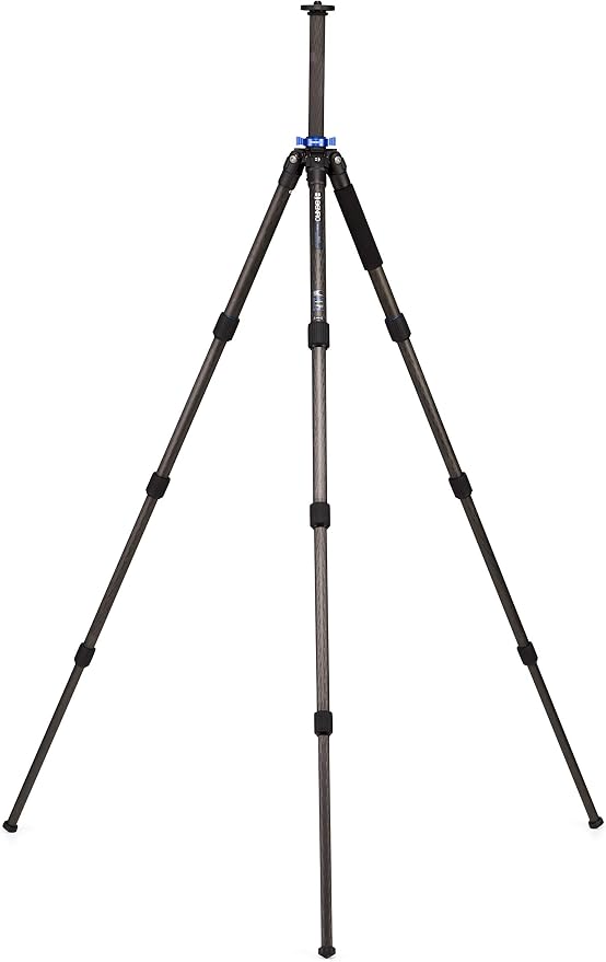 Benro Mach3 9X Carbon Fiber Series 3 Long Tripod, 4 Section, Twist Lock Legs, 69.7" Maximum Height, 35.3 Load Capacity- Black (TMA38CL) - Image 2