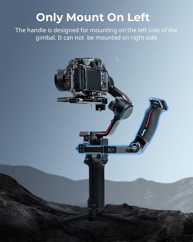 SmallRig Sling Handle Gimbal Handgrip for DJI RS, 180° Adjustable Grip | for DJI RS 2 /RSC 2 /RS 3 /RS 3 Pro /RS 3 Mini /RS 4 /RS 4 Pro /RS 4 Mini /RS 5, for Low Angle Shots, with QD Socket - Image 3