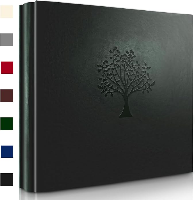 Photo Album 4x6 600 Pockets Slip In Extra Large Capacity | PU Leather Cover Picture Album Holds Horizontal & Vertical Photos for Family Wedding Baby Anniversary Christmas Gift by NEWROHODWELLPhotoAlbum