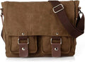 Compatible with/Replacement Vintage Waterproof Canvas Leather Trim DSLR SLR Shockproof Camera Shoulder Messenger Bag (Coffe) by Pleasepurchaseimmediately
