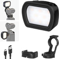 NEEWER Basics Magnetic Light Compatible with DJI OSMO Pocket 3 Xtra Muse | Gimbal Camera Auxiliary Light, USB C Rechargeable Mini LED Fill Lighting Attachment, Selfie Vlog Video Recording, M21 Black by Neewer
