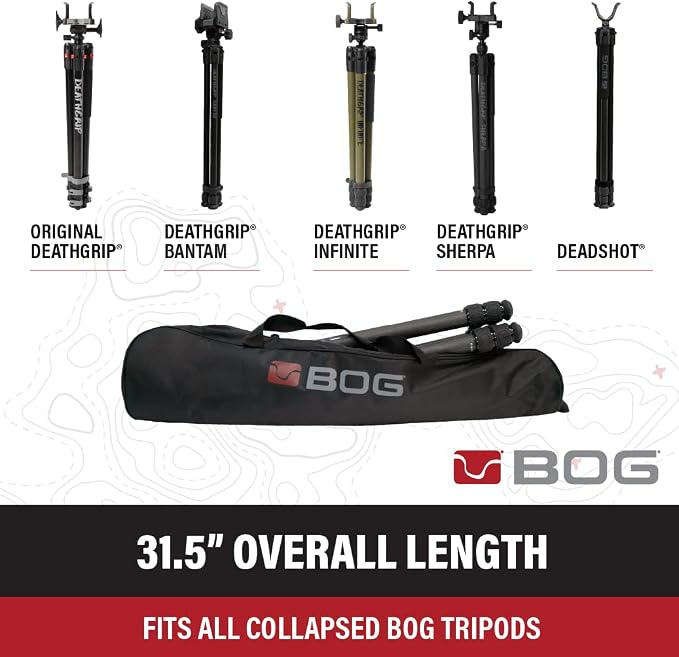 BOG DeathGrip Tripod Carry Bag with Padded Shoulder Strap and Water-Resistant Exterior for Hunting Tripods | Waterproof Tripod Case, Durable Construction, Comfortable Carry, For Storage, Hunting, and Outdoors - Image 3