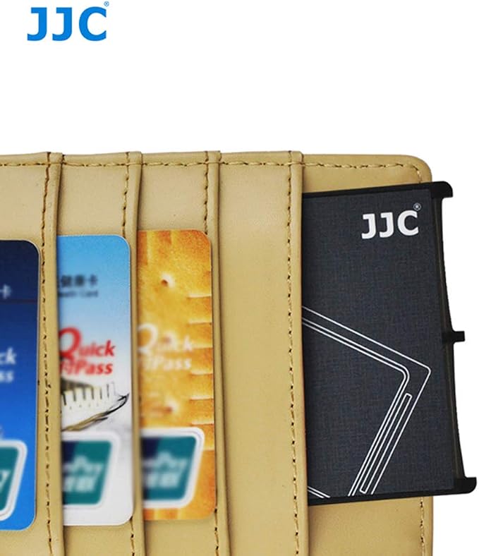 JJC MCH-SD4GR Small Memory Card Case, Wallet SD Card Case, SD Card Holder Case fits 4 SD Cards, Slim, Light Weight, Credit Card Size - Image 5
