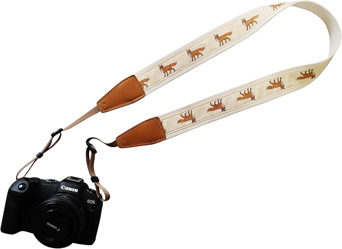 UNIKSTRAP Original Design, Personalized Adjustable Cute Cotton FOX Camera Strap, Fit for Canon Nikon Sony Olympus Interchangeable Lens Digital Camera/DSLR etc. by Unknown