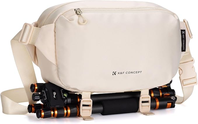 K&F CONCEPT 2 in 1 Camera Sling Bag, Everyday Shoulder Bag | Multifunction Photography Compact Crossbody DSLR Portable Bag, Compatible for Canon/Nikon/Sony, BS01 by KFCONCEPT
