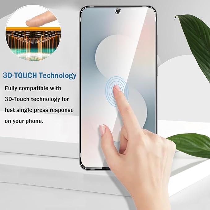 2 Pack Compatible with Samsung Galaxy S25 FE Screen Protector,with Alignment Frame,9H Tempered Glass Film,HD Clear Scratch Resistant,Bubble-Free for Samsung Galaxy S25 FE Screen Protector. - Image 6