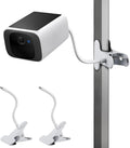 wochel 2Pack Security Camera Mount for eufy Solocam S220/C210, eufyCam 2C/2C Pro, 3/S330, 3C/S300 Security Camera and Other Cameras with 1/4 Threaded Hole, Sturdy Flexible Clip Mount Without Tools by wochel
