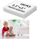 3.5x5 Photo Storage Sleeves 100 Count, Ultra Clear Photo Sleeves for Photos & Art Prints, Archival Acid-Free Photo Protector Sheets, Heavy Duty Recipe Card Protectors (3.94 Mil Extra Thick) by Freude