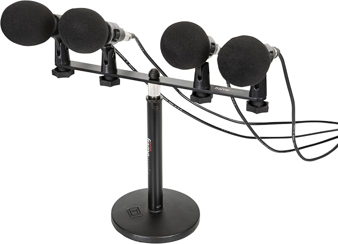 Gator Frameworks 1-to-4 Mic Mount Bar with Standard 5/8-Inch Thread Suitable for Most Microphone Stands Boom Arms (GFWMIC1TO4) - Image 5