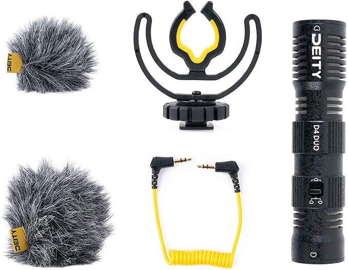 Deity V-Mic D4 Duo Dual Capsule Cardioid Microphone Camera-Mount Shotgun Mic ​Dual Mono/Stereo Recording Plug and Play with Rycote Shockmount for DSLR Camcorder Smartphone - Image 6