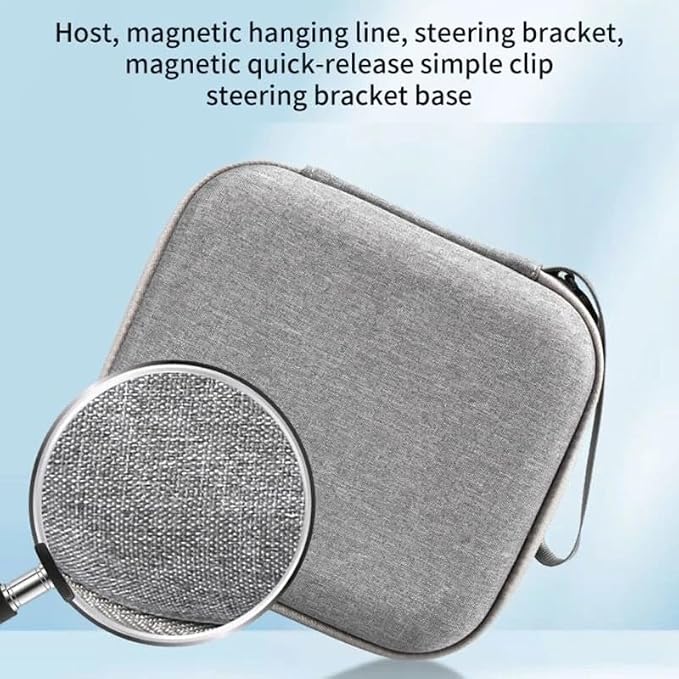 Reflex Camera Medium Storage Bag for Insta360 GO3 – Water-Resistant Travel Carrying Case with Foam Inserts & Zippered Pocket for Accessories – Compact Protective Organizer (Gray, 18.7x15.9cm) - Image 7