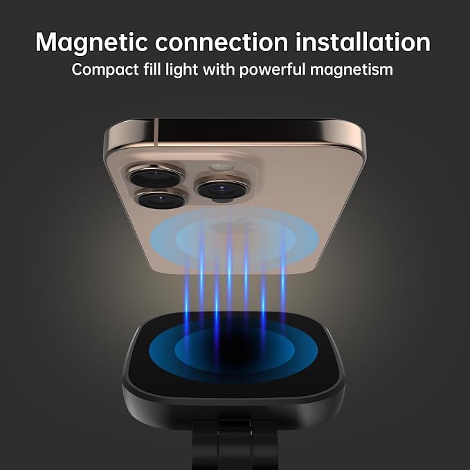 Suptig Magnetic Selfie Light, Selfie Light Phone Light Compatible for iPhone Magsafe, RGB 360° LED Ring Light for Phone with Mirror for Selfies/Photography/Vlog/TikTok/Video Conference - Image 2