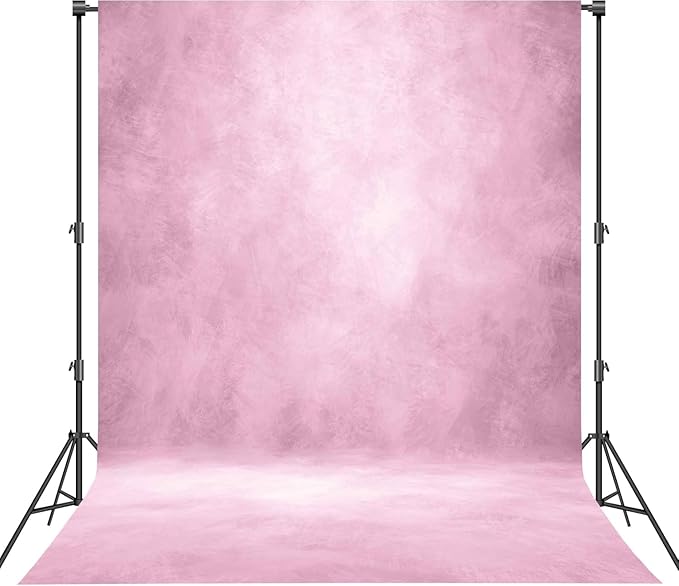 Abstract Photography Backdrop for Photoshoot 6x8ft,Light Pink,No Stand | Professional,Polyester Fabric,Roller Pocket on Top,Vintage Portrait Photo Props Booth Background,Photoshoot Studio by Haboke