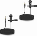 2-Pack Lavalier Microphone for Rode Wireless Pro, GO II 2 Transmitters | Omnidirectional Condenser Lapel Mic with Screw Lock for Vlog/Lectures/Broadcasters by weishan
