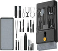 22 in 1 Precision Cleaning Kit – Professional Electronic Device Cleaning Tools for Phone, airPods Headset, Keyboards, Cameras, Laptop & More (Black) by Unknown
