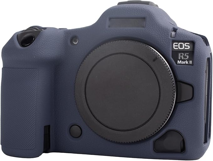 MUZIRI KINOKOO Silicone Case Compatible for Canon EOS R5 Mark II Digital Camera, Soft Rubber EOS R5 Mark II/EOS R5 II Protective case Cover with Anti-Slip Design - Blue - Image 8