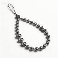 Phone Charm Beaded Strap Cute Cell Phone Wrist Straps String Accessories Hand Aesthetic Lanyard Wristlet Chain for iPhone 17 Pro Camera Case AirPods Bags Keychains Women Girls Gray Pearl by Casecond