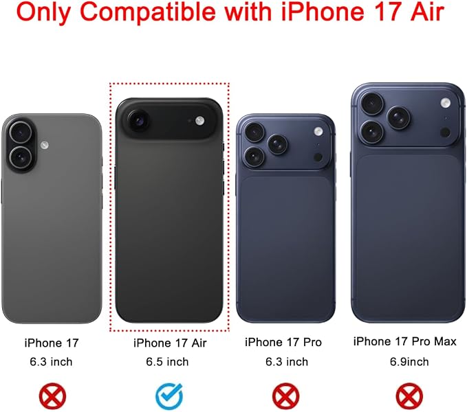 Back Rear Camera Lens Glass Replacement Compatible with iPhone Air 6.5 inches with pre-Installed Adhesive and Reparing Toolkit - Image 2