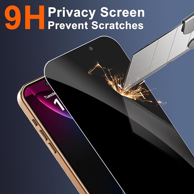 for iPhone 17 Pro Max Case with Privacy Screen Protector, Brown | Full Camera Protection, Compatible with MagSafe, Magnetic Translucent Matte Shockproof Phone Cover for iPhone 17 ProMax - Image 8