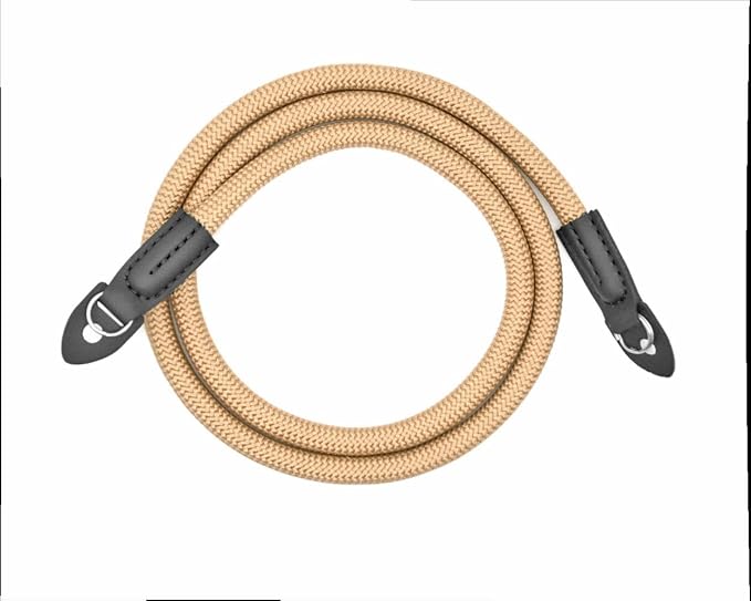 Camera Strap Vintage 100cm Nylon Climbing Rope Camera Neck Shoulder Strap for Micro Single and DSLR Camera(Brown) - Image 2