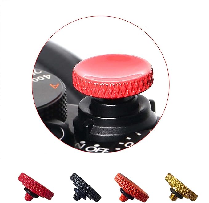 for Fujifilm Camera Shutter Button,4PCS Premium Soft Release Button for Enhanced Comfort and Control, Compatible for Fujifilm X100 X100T X-E1 X-T10 X-T30 Accessories(Orange/Black/Red/Gold) - Image 6
