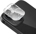 FanTEK Camera Lens Protector Compatible with iPhone 15/15 Plus, 9H Tempered Glass Camera Screen Cover, Ultra HD Clear Acrylic Full Coverage Guard, Case Friendly by FanTEK