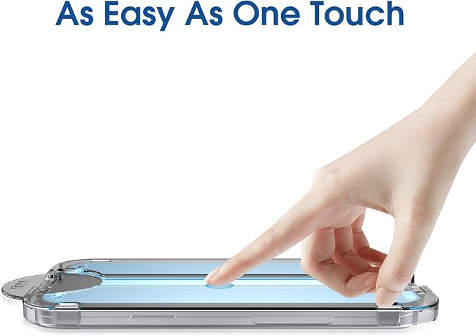 amFilm OneTouch for Samsung Galaxy S25 FE Screen Protector Tempered Glass | Auto-Alignment, 30s Install, Bubble Free, Scratch & Drop Protection, HD Clear, Camera Lens Protector, 2+2 Pack (S25E-6.7'') - Image 8