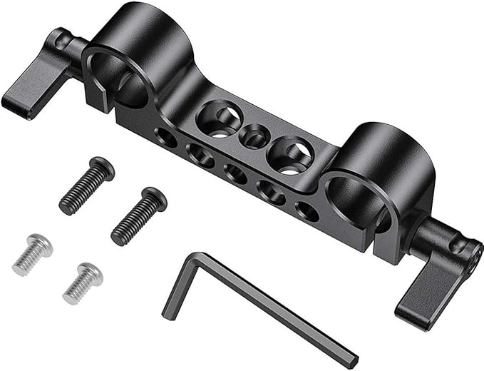 SmallRig Super Lightweight 15mm Railblock, 15mm Rod Clamp with 1/4"-20 Thread for Sony for Canon and Other DSLR Camera Rig Shoulder Support Rail System - 942 by SmallRig