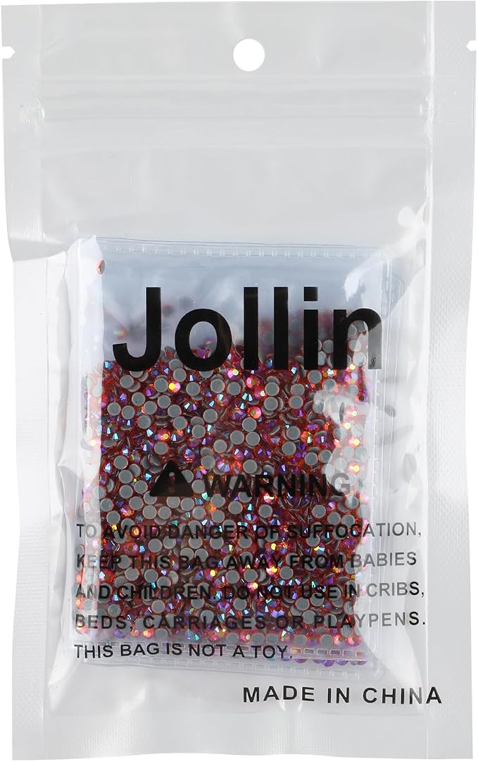 Jollin Hotfix Rhinestones Flatback Crystal Gems 2.8mm SS10, Red AB | 2880pcs Hot Fix Crystals Glass Rhinestones for Bedazzling, Crafting, Clothes, Shoes & Accessories DIY Decoration - Image 7