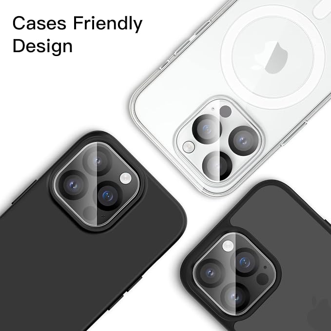 JETech Camera Lens Protector for iPhone 14 Pro/14 Pro Max, 3-Pack | 9H Tempered Glass, HD Clear, Anti-Scratch Protection, Night Shot Compatible, Case-Friendly - Image 5