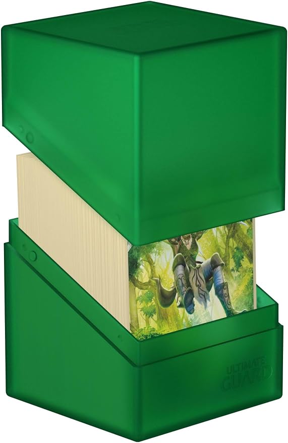 Ultimate Guard Boulder 100+ Classic, Deck Case for 100 Double-Sleeved TCG Cards, Emerald, Secure & Durable Storage for Trading Card Games, Soft-Touch Finish - Image 3