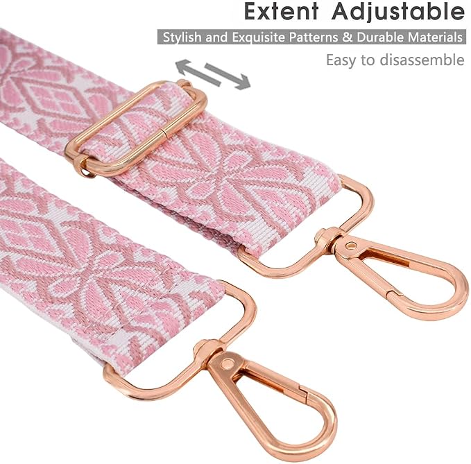 Replacement Purse Strap Shoulder Strap Adjustable Crossbody Strap for Women Crossbody Wide Shoulder Bag - Image 5